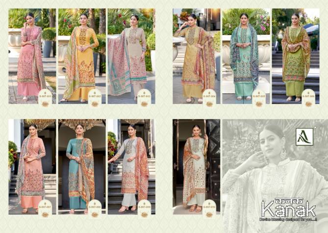 Alok Kanak Fancy Jam Cotton Printed Casual Wear Dress Material Collection